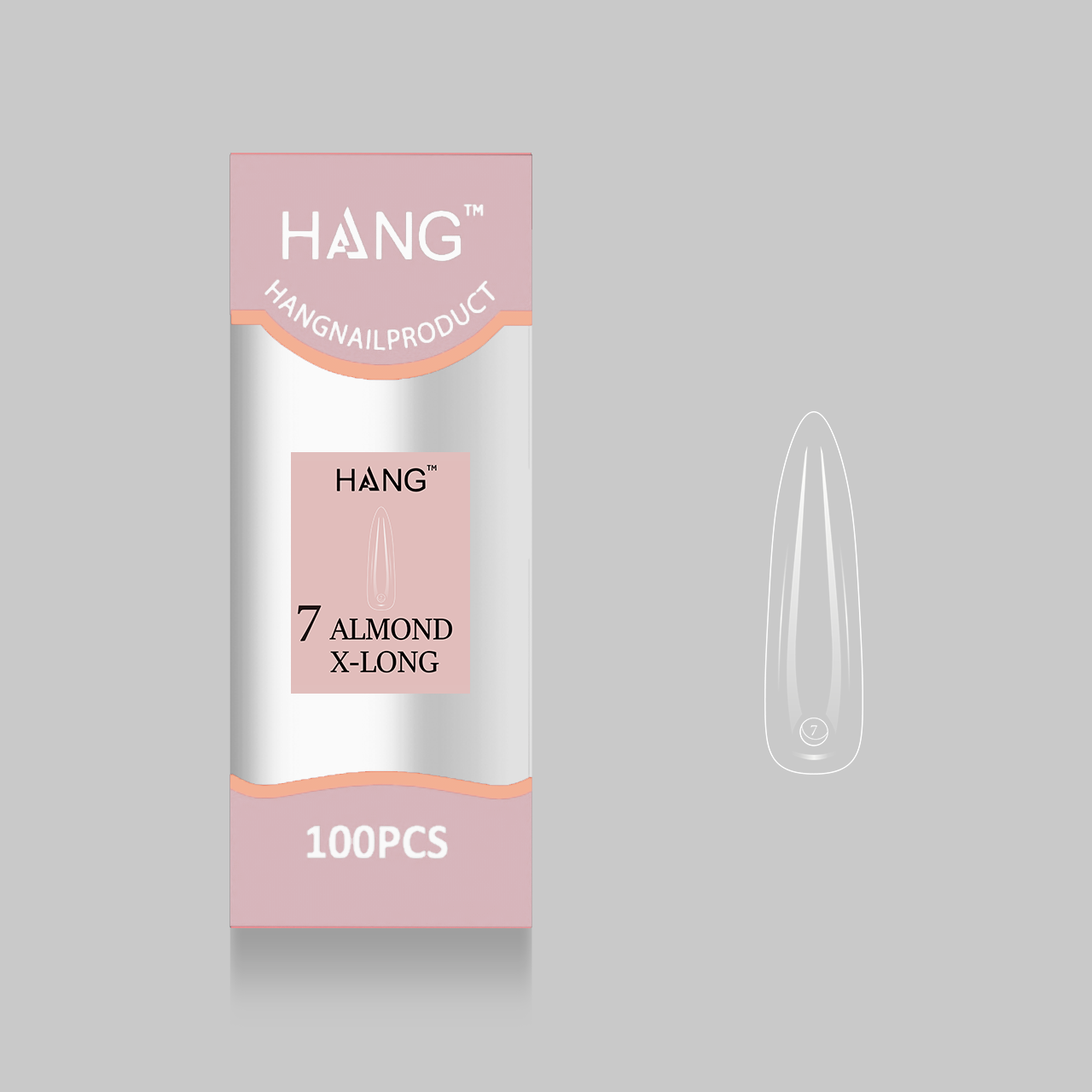 Premium Tip Refill: Almond X-Long ( 0 - 11 )