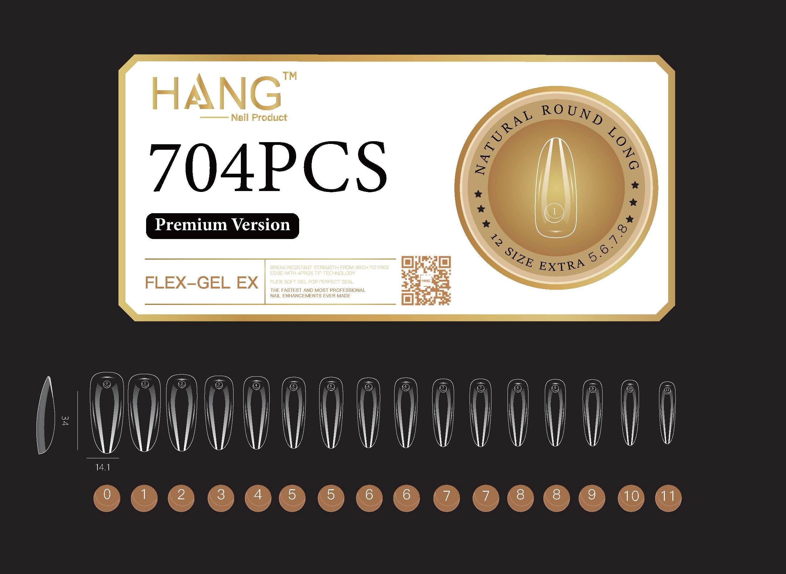 Premium Flex-Gel X Natural Round ( S – L )