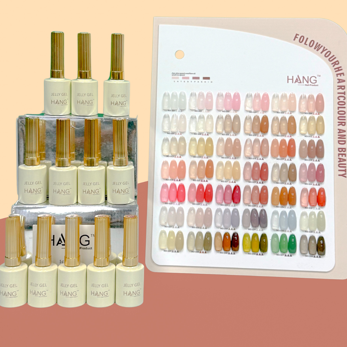 Jelly Gel Collection 42 Colors + Display - Jelly Gel Polish