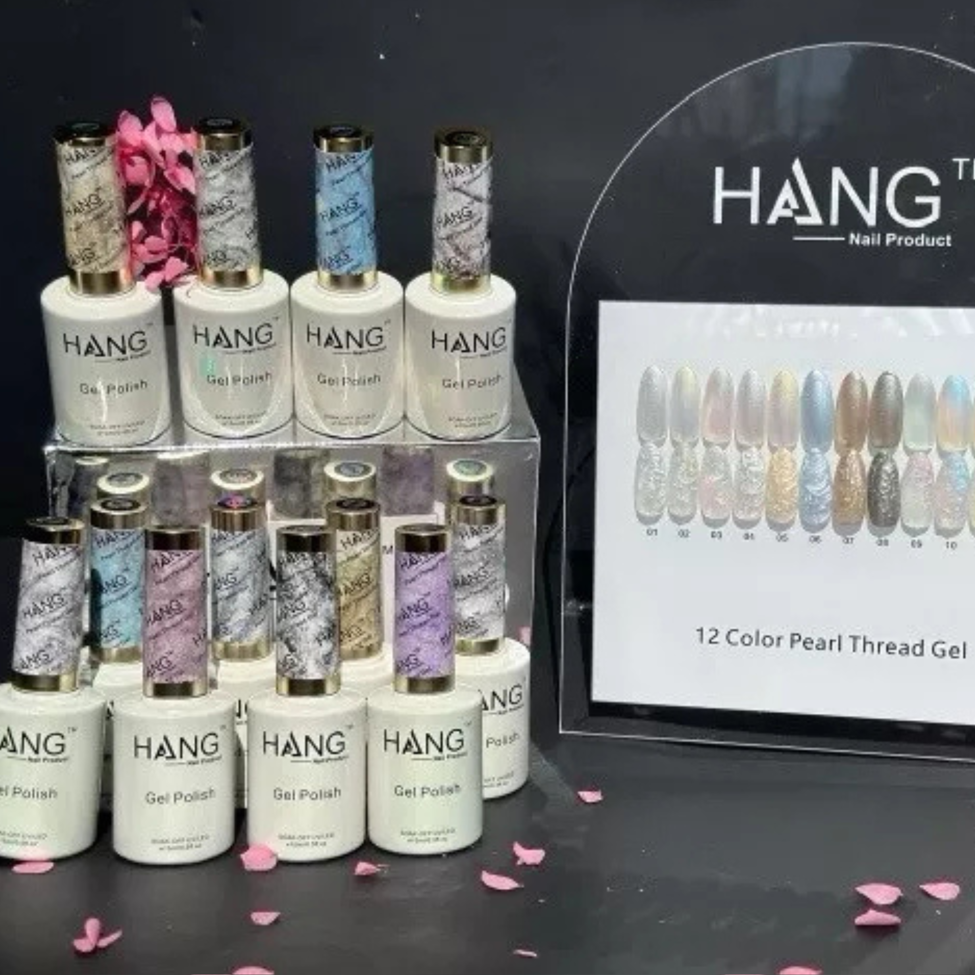 Pearl Collection – 12 Colors Gel Polish Set+ Display