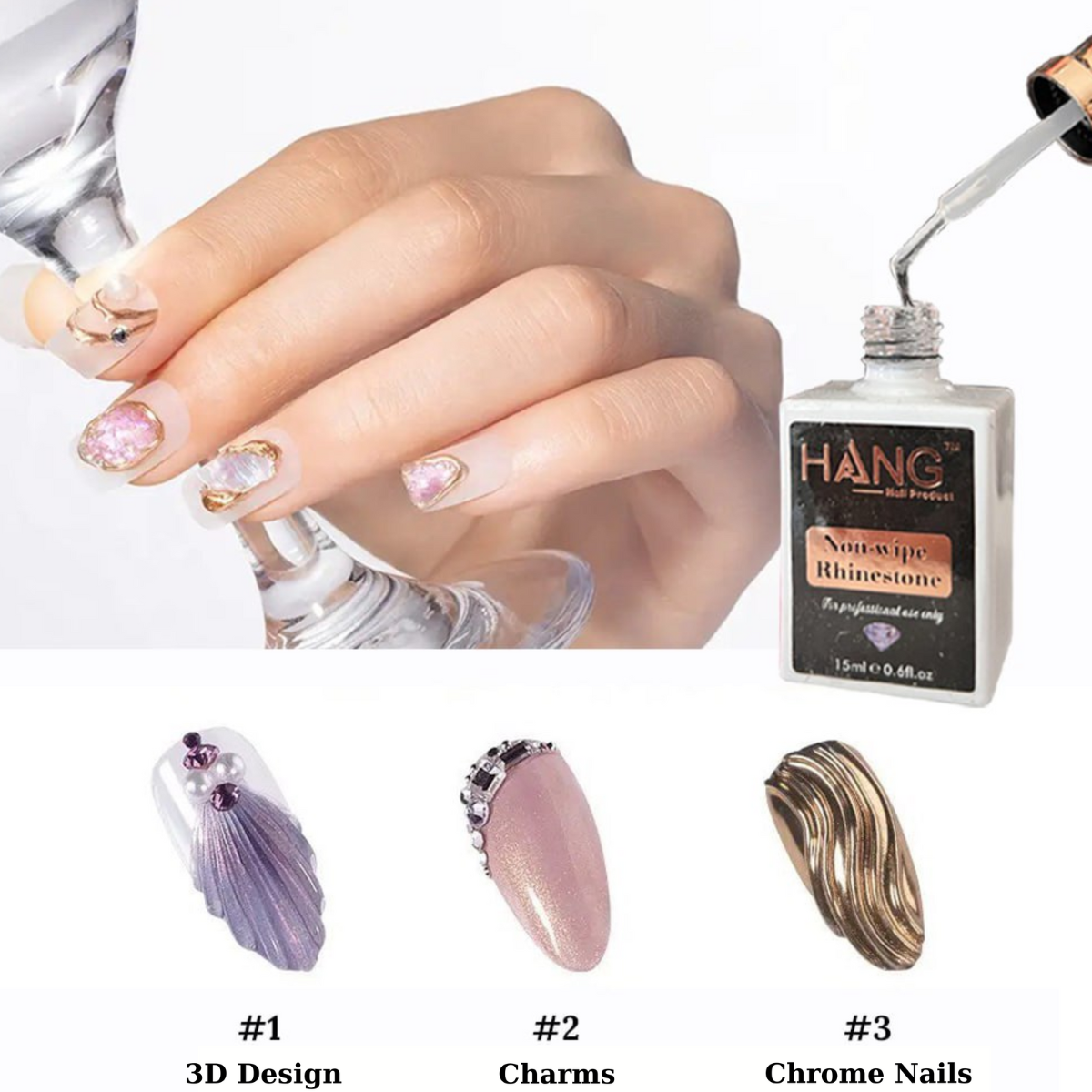 Non-Wipe Rhinestone Glue 15ml /0.5oz