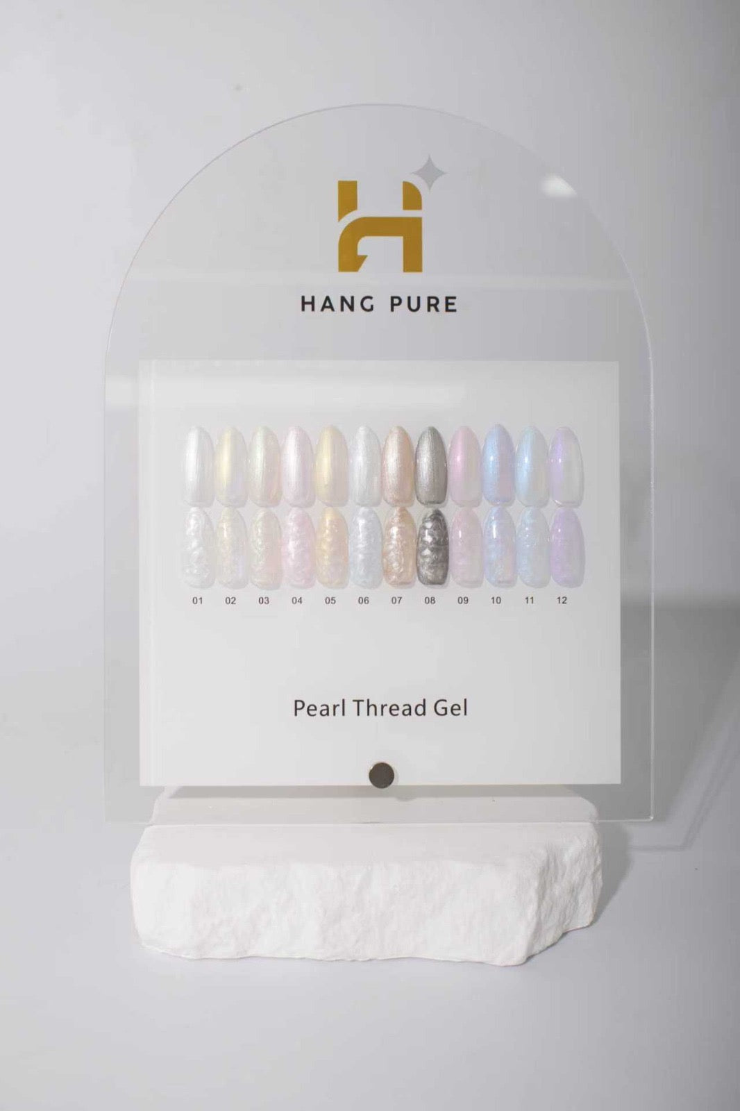 Pearl Thread 18ml Gel Polish Collection β 12 Colors + Display