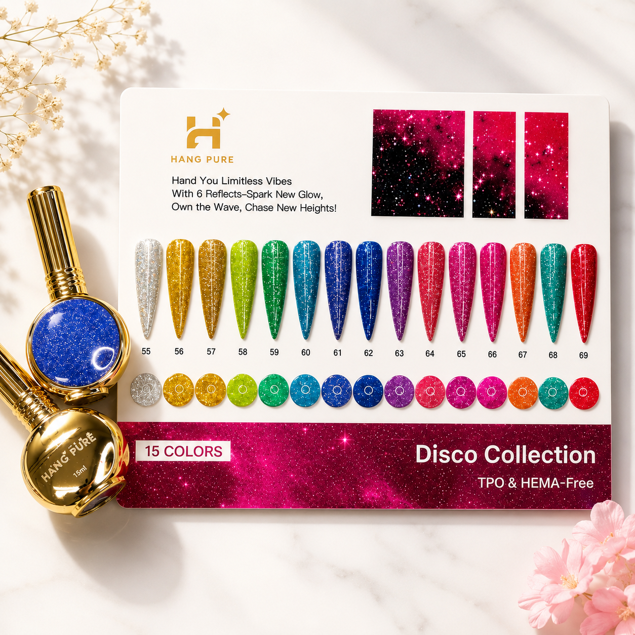 Disco Gel Collection 15 Colors (55 - 69)