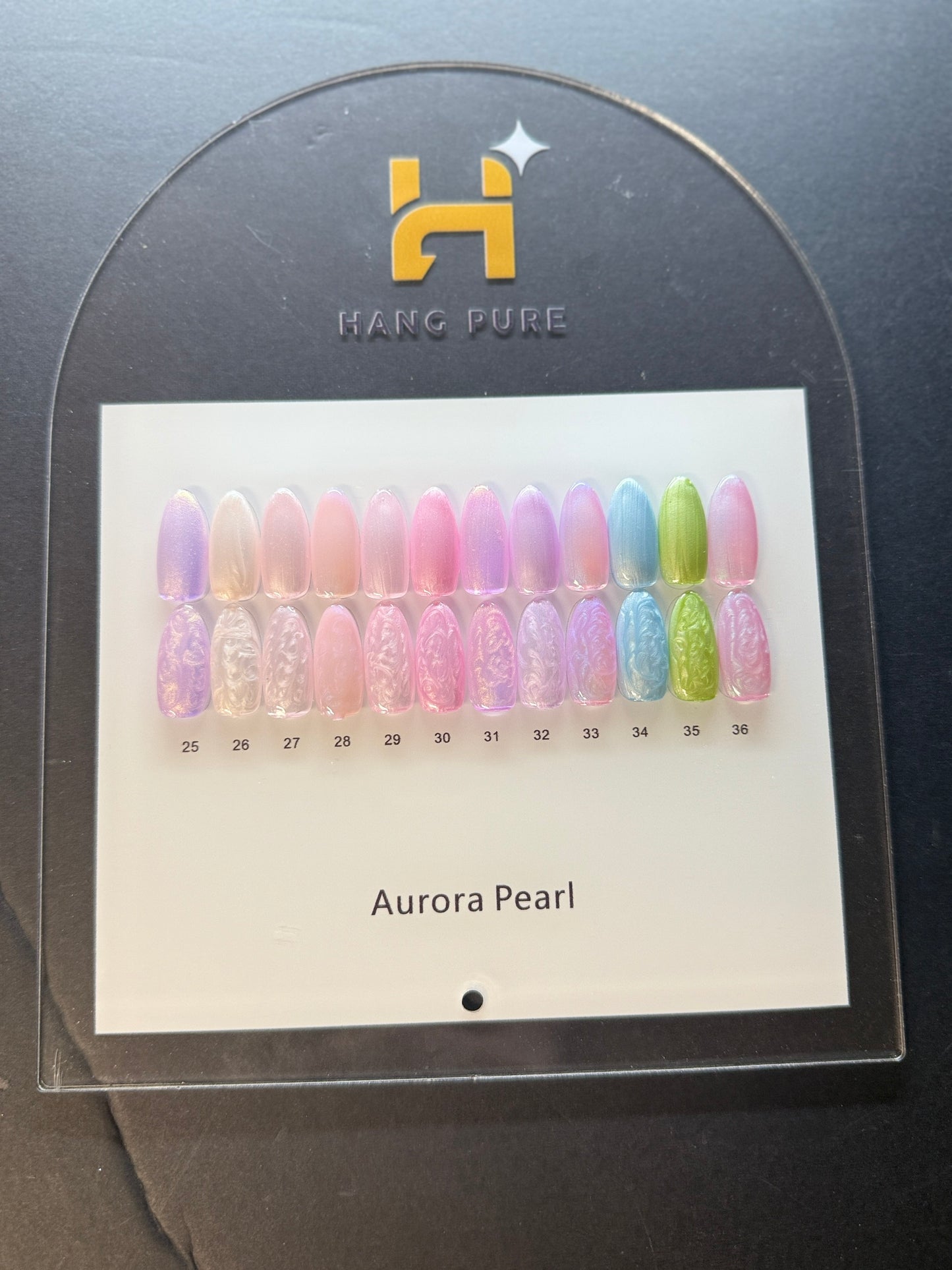 Aurora Pearl 18ml Gel Polish Collection – 12 Colors ( 25 - 36)