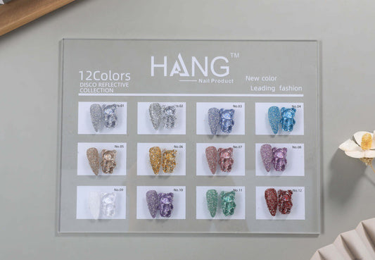 Disco Glitter Laser Effect Chrome Powder 12  Colors