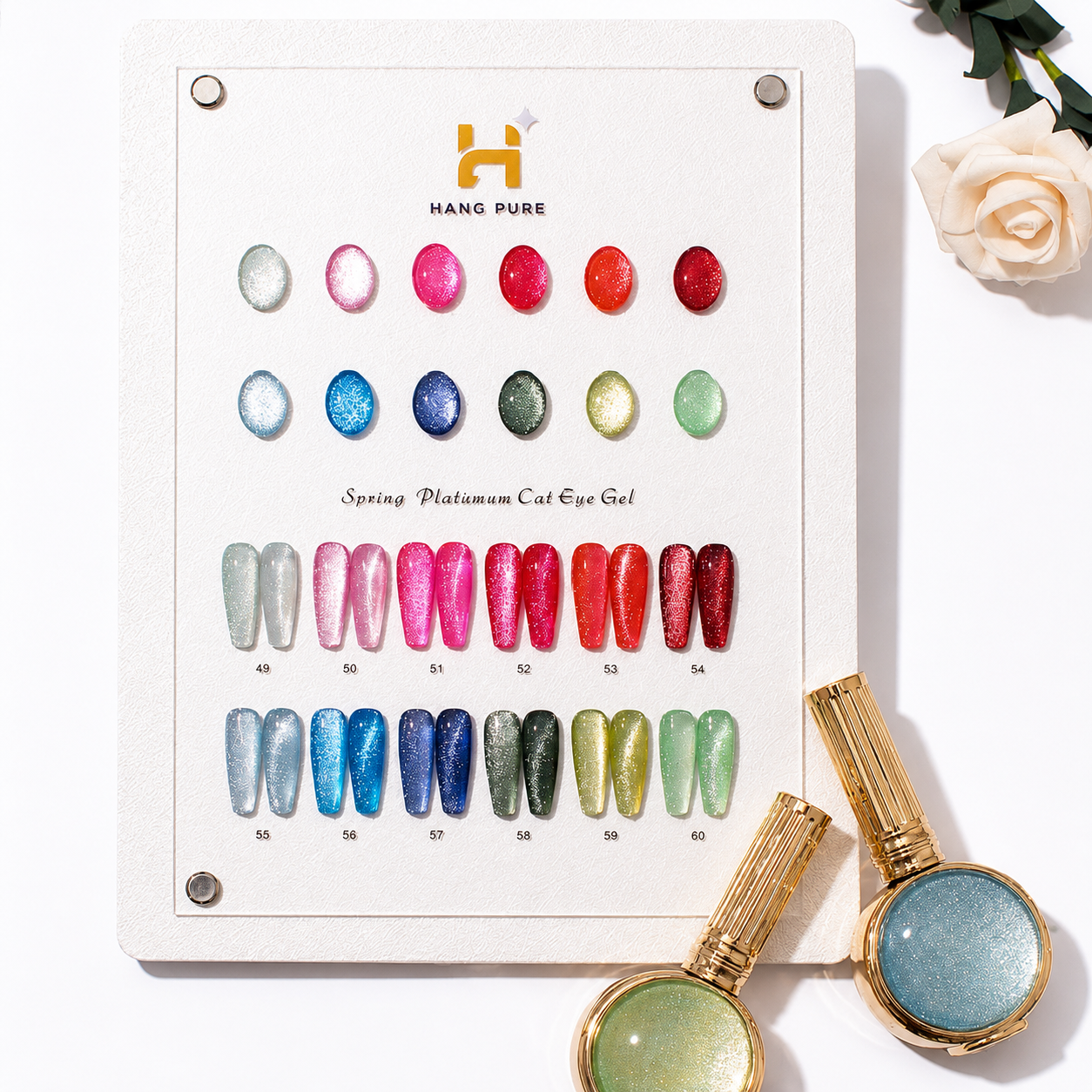 Spring Platinum Cat Eye – 12 Colors (49–60)