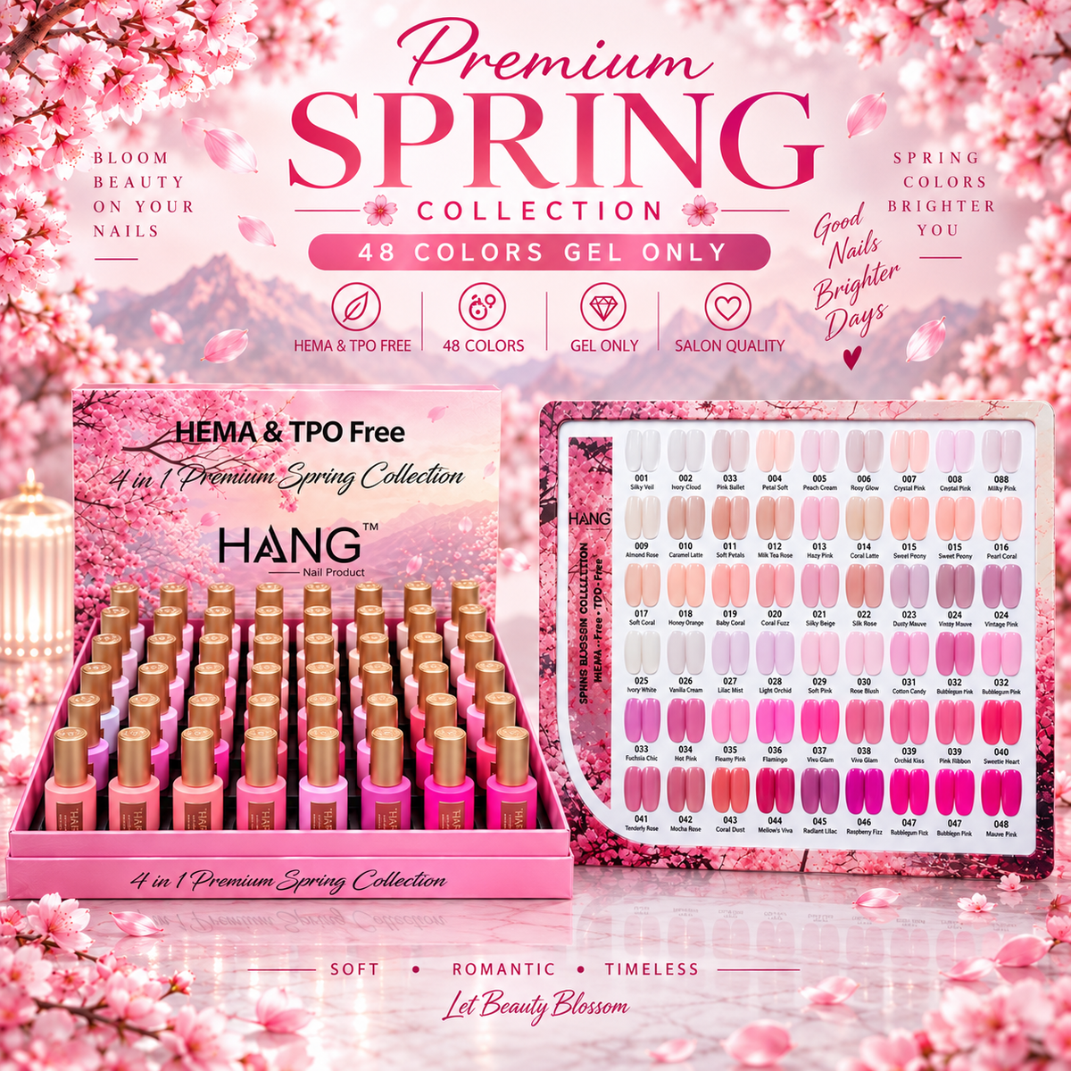 Premium Spring Collection 48 Colors Gel Only ( 01-48 )
