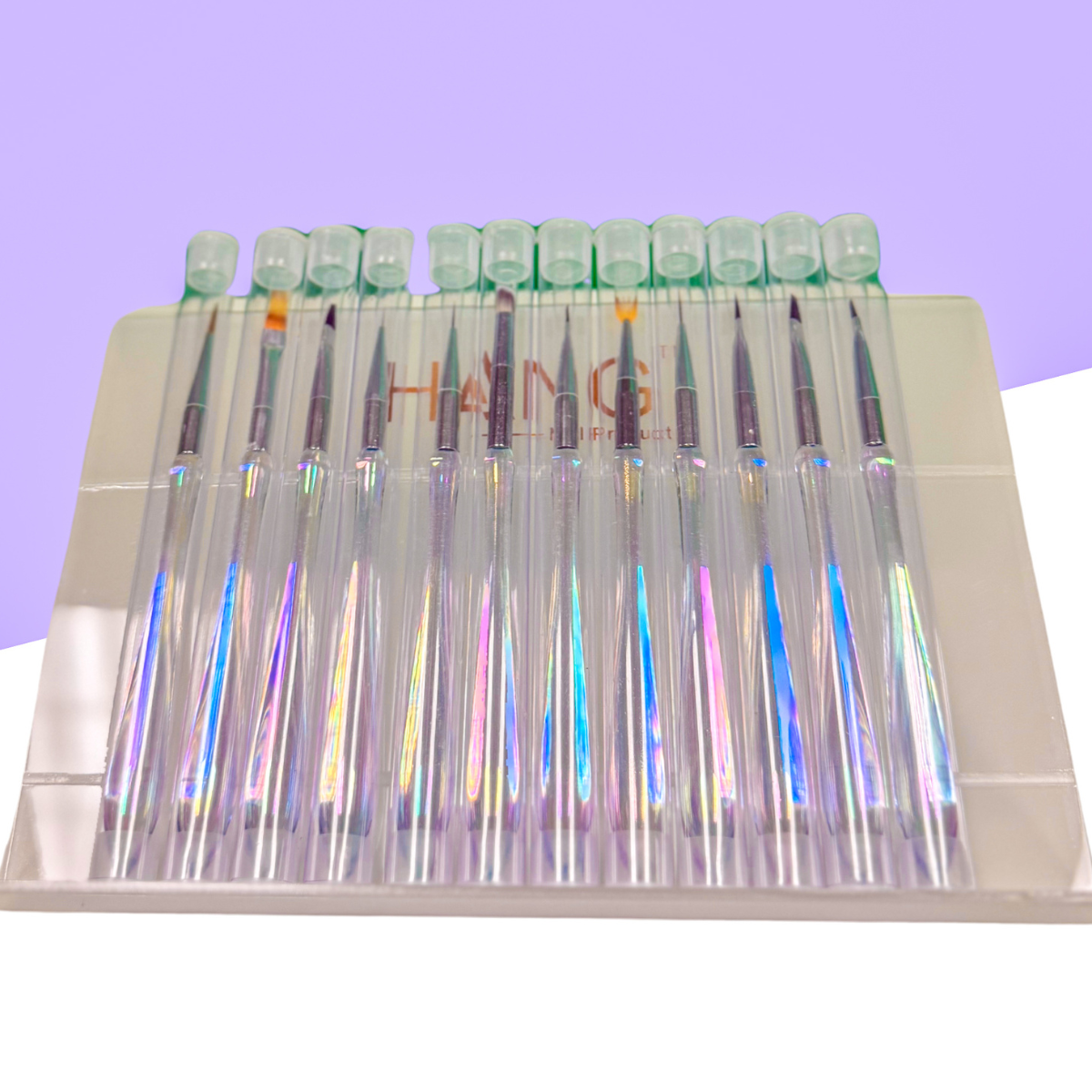 Brush Art Set + Rack – Nail Art Brushes & Storage Rack