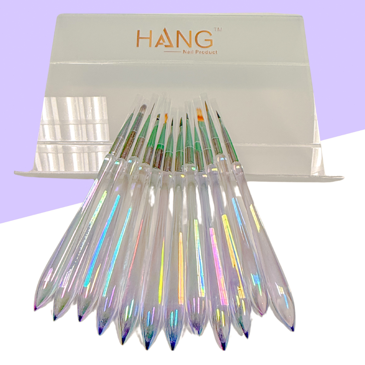 Brush Art Set + Rack – Nail Art Brushes & Storage Rack