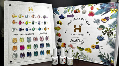 Fruit Cat Eye Collection – 18 Colors 15ml (85–102) | Fruit-Inspired Magnetic Gel + Display