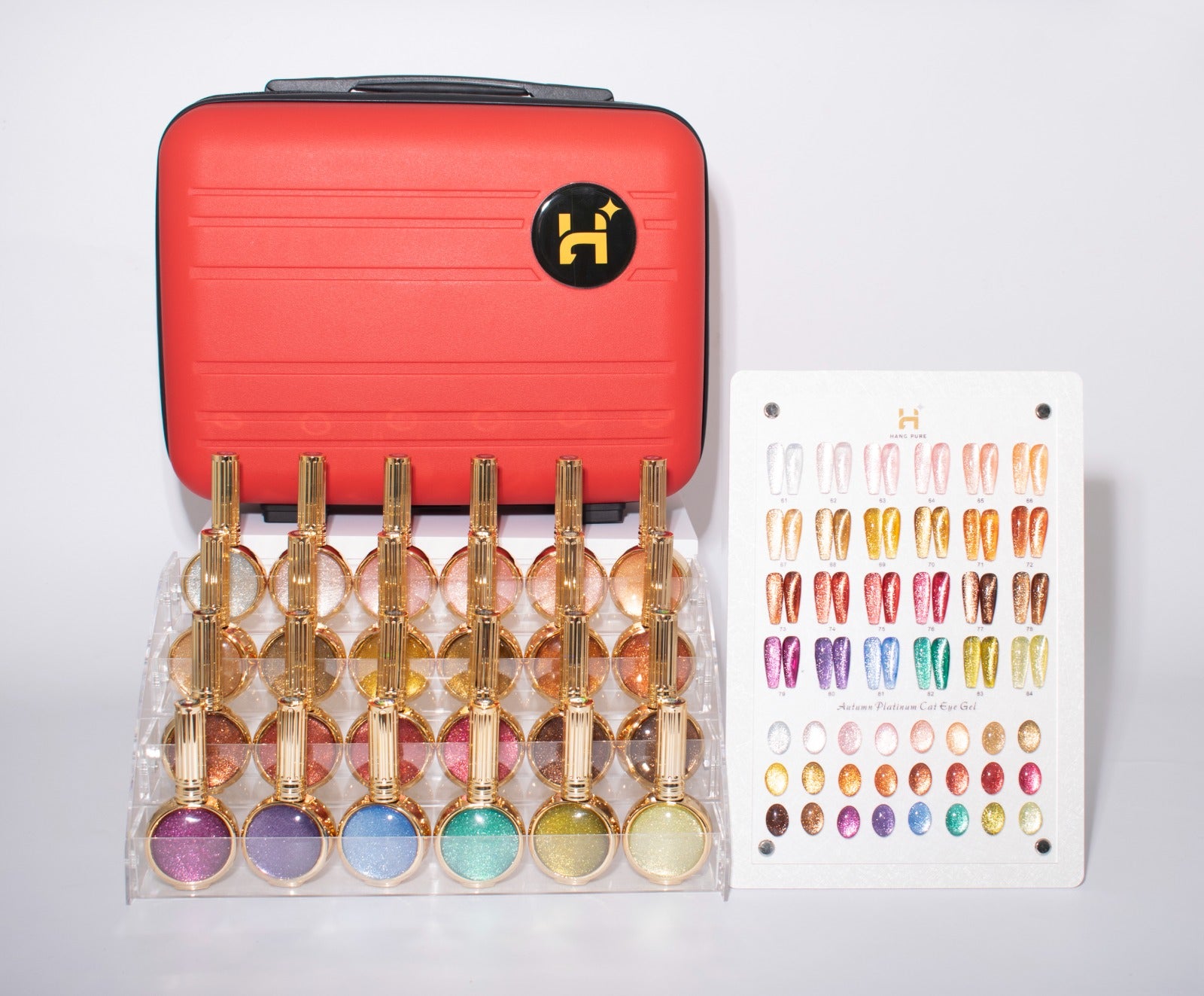 Platinum Cat Eye Gel Combo – Spring & Autumn | 36 Magnetic Colors, 18ml + Display