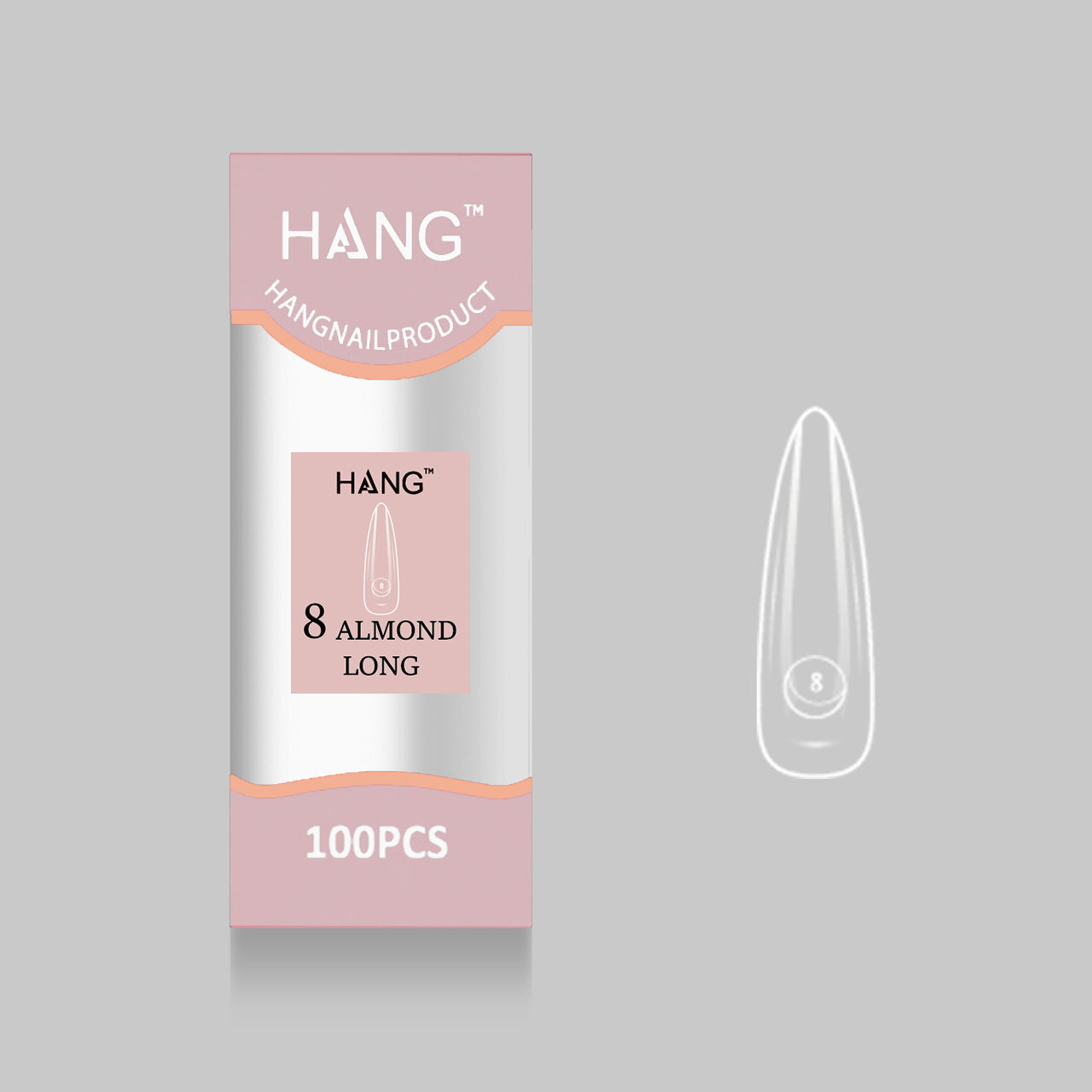 Premium Tip Refill: Almond Long ( 0 - 11 )