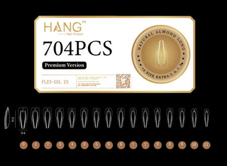 HANG TIP FLEX-GEL EX  - ALMOND LONG