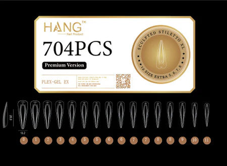 HANG TIP FLEX-GEL EX  - SCULPTED STILLETTO XL