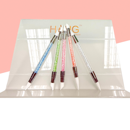 Silicon Brush Set (5pcs/bag) | Nail Art Tools for Smooth Application