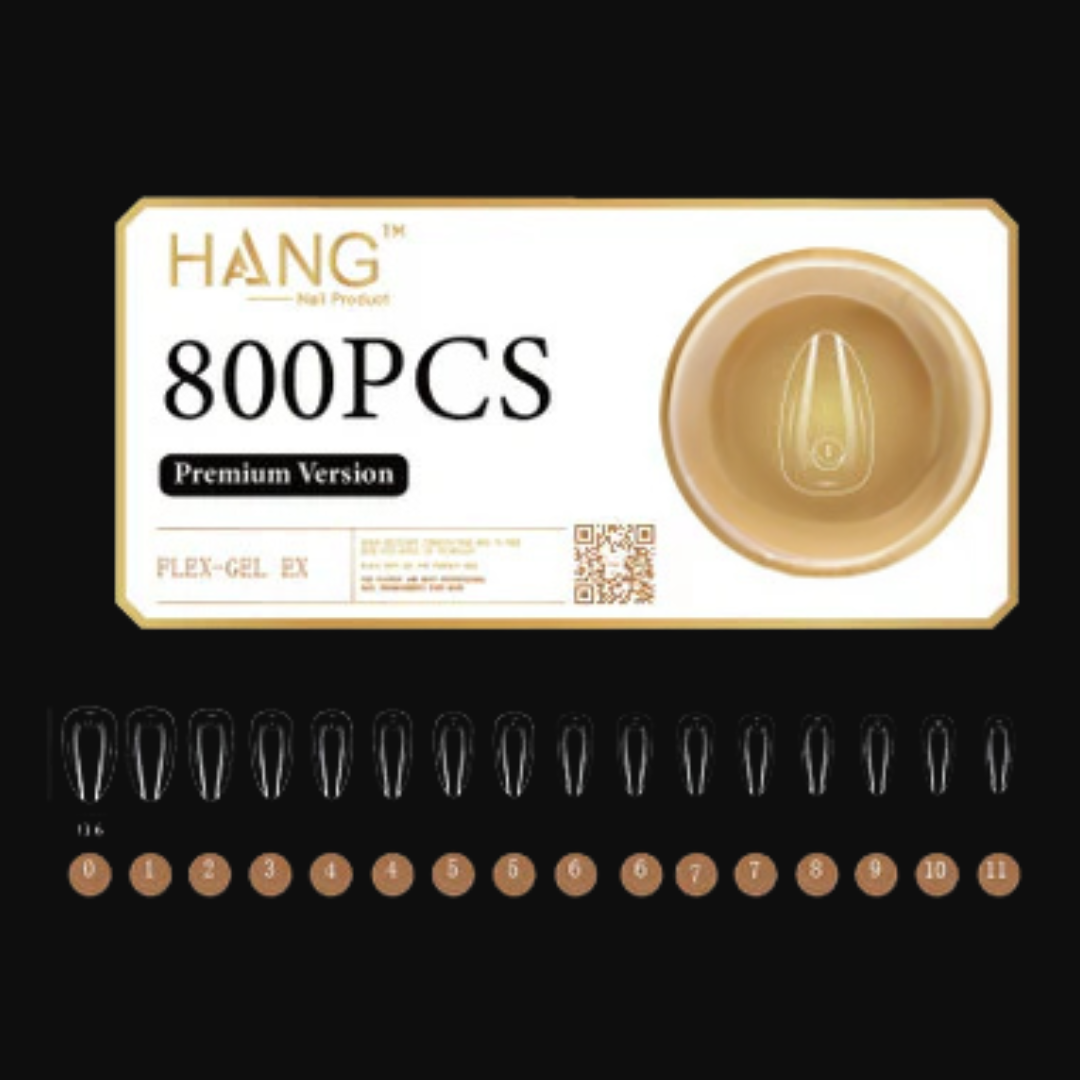 HANG TIP FLEX-GEL EX  - ALMOND SHORT - Buy 5 Get 1