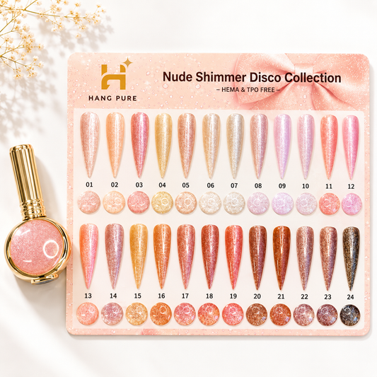 Nude Shimmer Disco Collection 24 Colors (01-24)