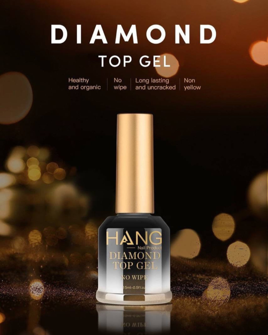 Gel Top Coat Diamond  15ml /0.5Oz