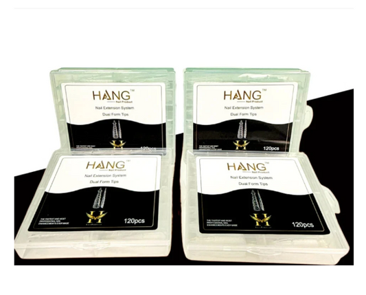 Gel Dap Hybrid Dual Form Tips Nail – Extension Mold for Gel Builder (STILLETO)