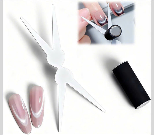 Magnet Y Shape Black Small Round