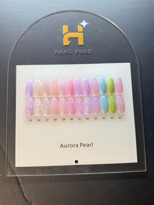 Aurora Pearl 18ml Gel Polish Collection – 12 Colors ( 25 - 36)