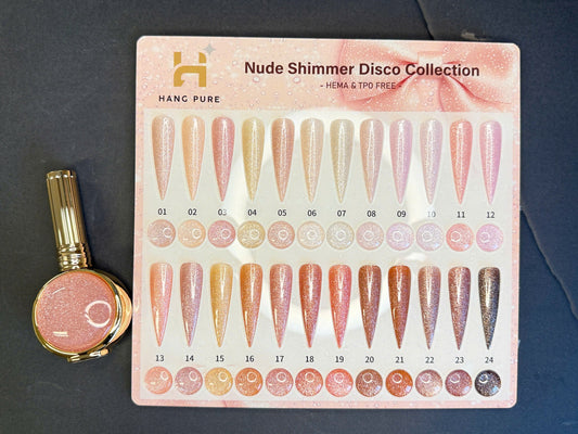 Nude Shimmer Disco Collection 24 Colors (01-24)