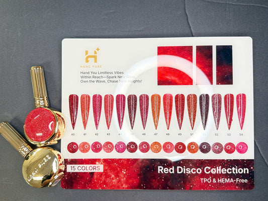 Red Disco Gel Collection 15 Colors (40 - 54)